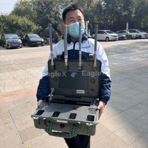 8KM FPV Drone Detection Range Portable Handheld UAV Drone Detector For Concert,