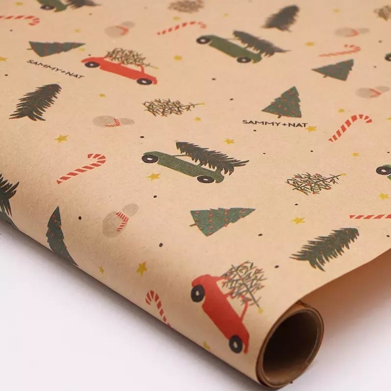 Custom Printed Wrapping Paper Wrapping Paper Christmas Gift Packing copy paper roll