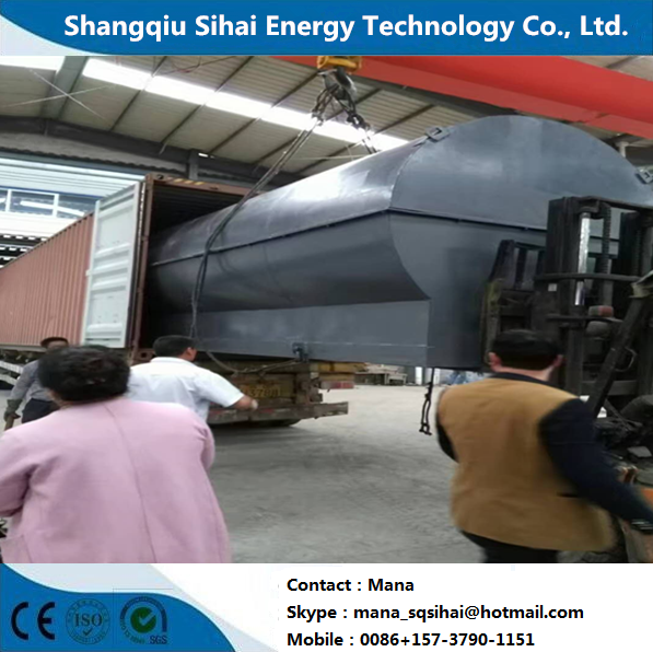 30TPD Waste Engine Oil Refining to Diesel Distillation Equipment in 150 Square Meters