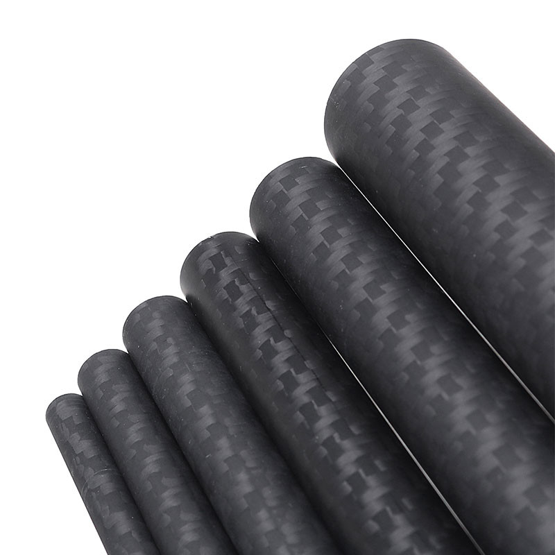 Full Pure 3K Twill Matte Carbon Fiber Tube For Automation Robotics