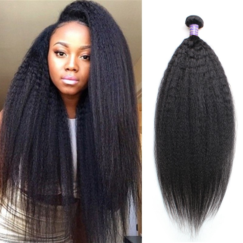 Yaki Straight Indian Natural Looking Hair Weft 10-30Inch Cheap Extensions Hair