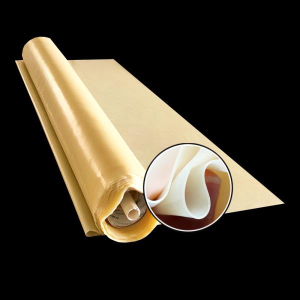 High Tensile Strength Tear Resistance Raw Beige Tan Color Latex Rubber Sheet