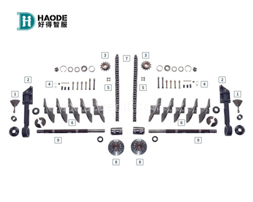 Construction Works Auger Blade Impeller Parts Distribution Screw Series for Road Paver