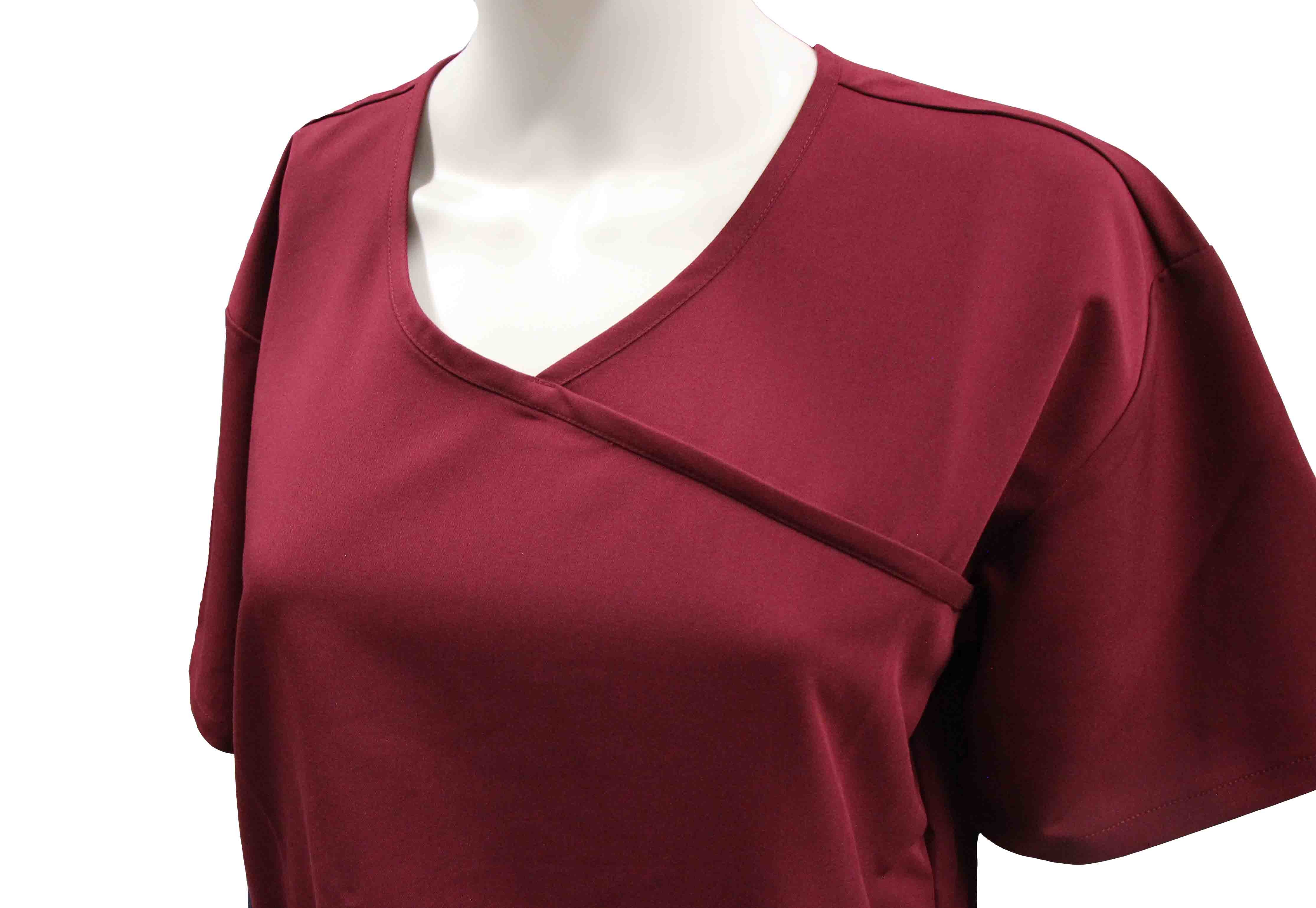 180 GSM Lady Polyester 62 % Rayon ( Viscose) 33% Spandex 5% 180gsm Short Sleeve Medical Uniforms