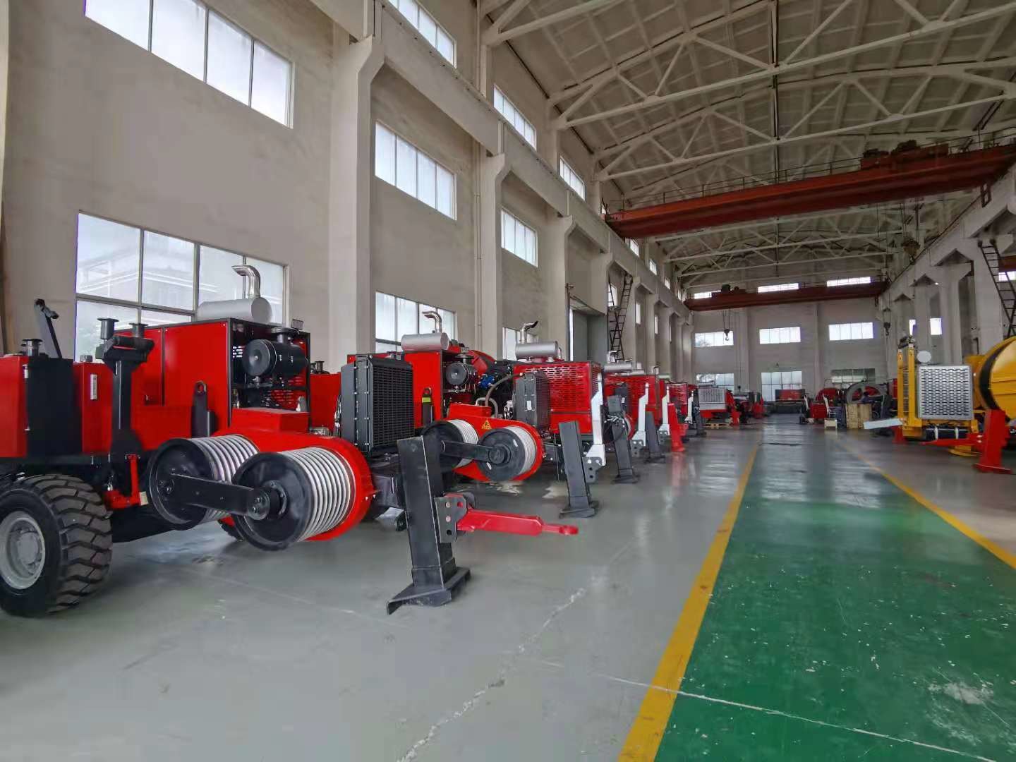 Quad conductor Max Puller 280KN OPGW / ADSS Cable Stringing Equipment