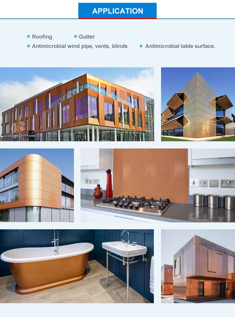3mm Copper Sandwich Metal Composite Panel Aluminum Cladding Anodized Finish
