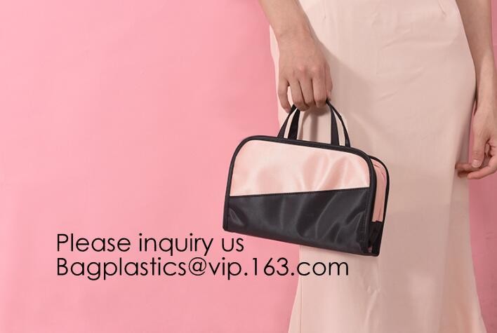 Trend Design Velvet Quilted Cosmetic Bag,Customized 2pcs Set Makeup Bag, Wholesale Travel Mens Toiletry Bags