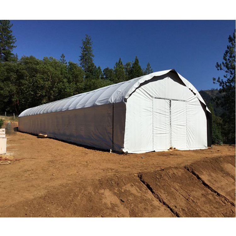 100 Micron PE Film Greenhouse Single Layer Plastic Tunnel Greenhouse