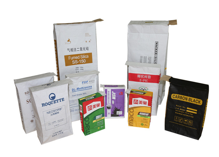 Customizable Valve Ports Heat Sealed Paper Bags 20kg 25kg 50kg Strong Load Bearing