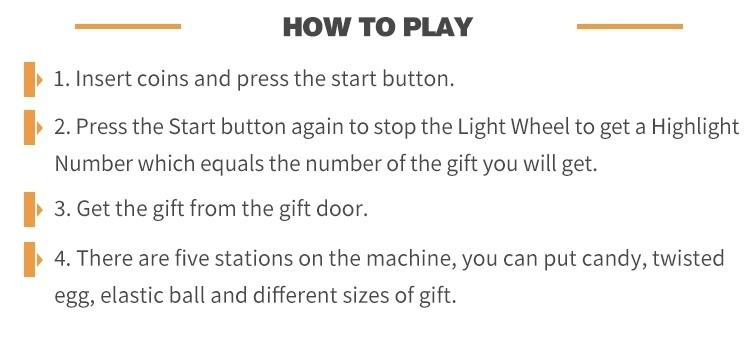 Colorful Lighting Show Gift Vending Machine 5 Players For Game Center