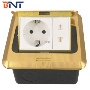 Pop Up Type Copper cover electrical floor mounted socket outlet box