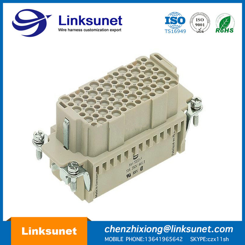 Two Modula Industrial Wire Harness Crimping Harting Industrial Connectors