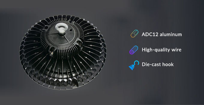 Industrial 150W High Bay Emergency Lighting Dustproof High Bay Fixture For Workshop Lighting