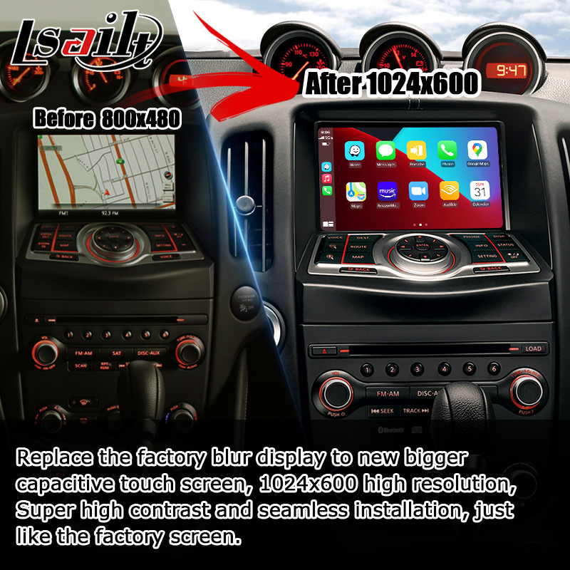 Nissan 370z IT06 wireless carplay android auto screen upgrade screen mirroring