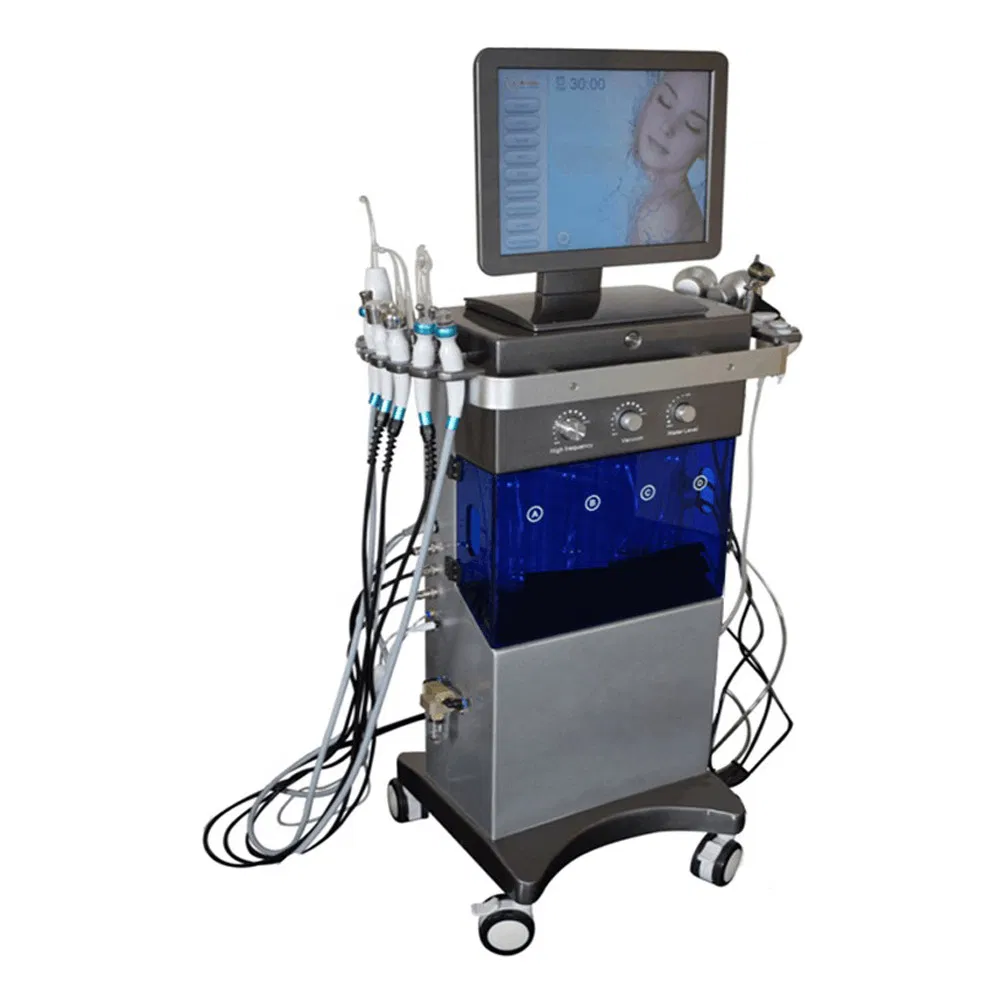 Hydrabeauty 9 in 1 Supper Vacuum Power RF Bio Lifting SPA Facial Machine/Hydro Aqua Oxygen Facial Machine