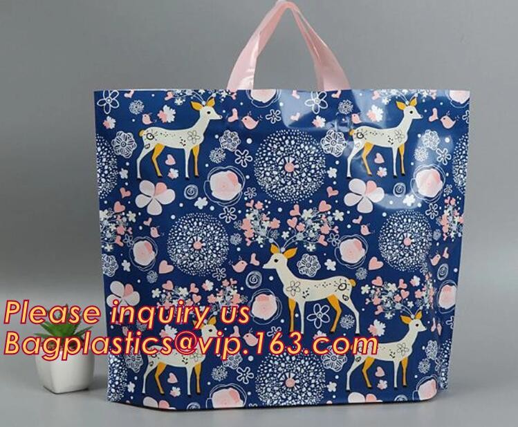 best selling biodegradable soft loop handle bag with EN13432 BPI OK compost Home ASTM D6400 certificates,bagease,bagplas