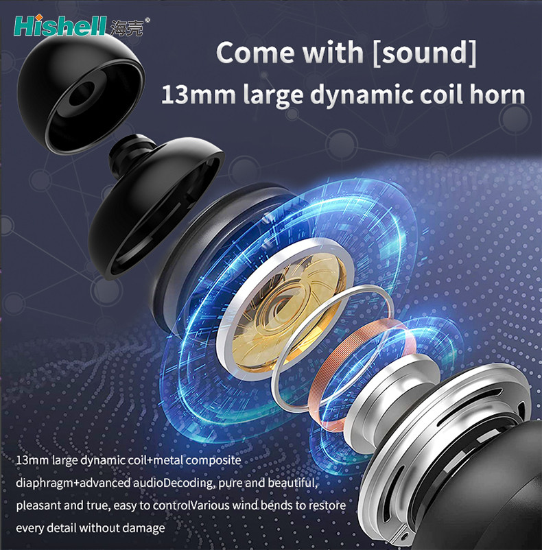 10M TWS True Wireless Stereo Earbuds ANC Sport Waterproof Bluetooth Earbuds