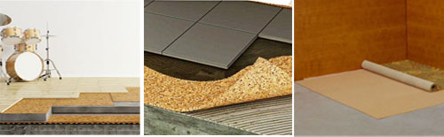 Standard size, 200kg/m3-300kg/m3 Cork covering substrate/cork roll underlay,good sound and heat insulation