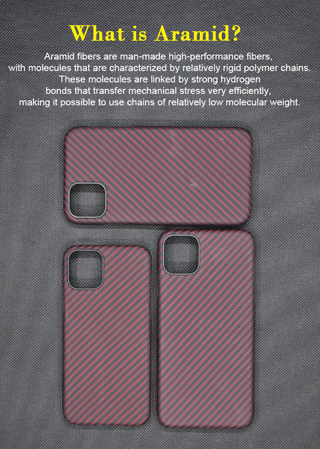 Rubber Ring Camera Protection Twill Style Real Aramid Fiber Phone Case For iPhone 11