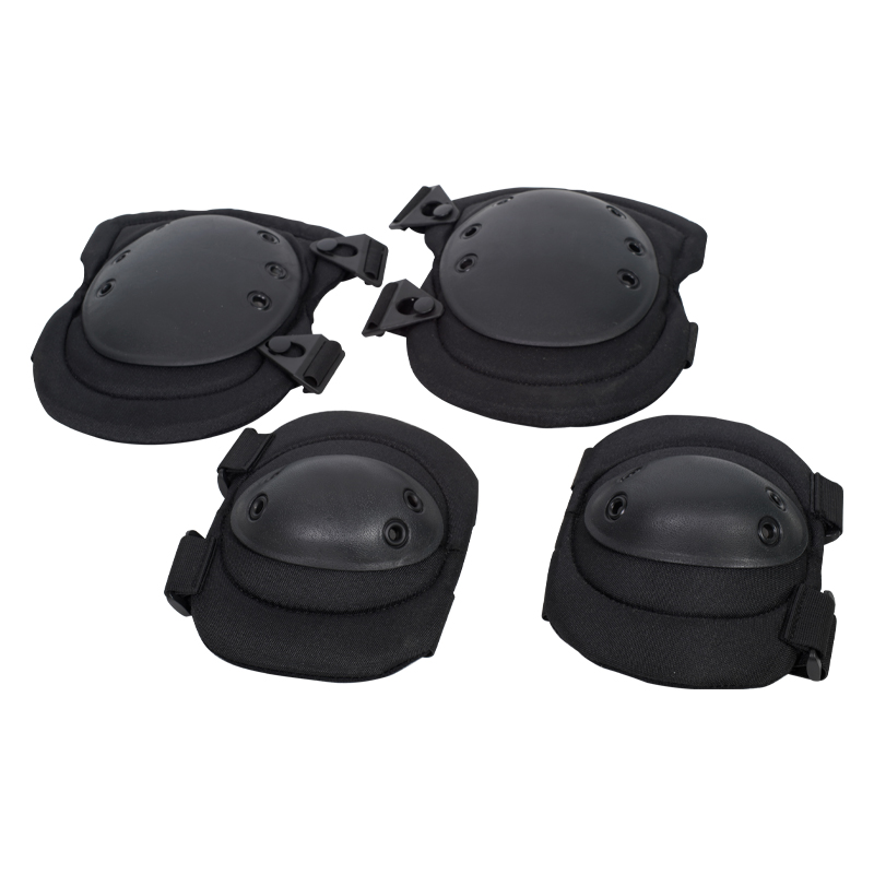 Sports Safety Function Heavy Duty EVA Knee Elbow Pad with Adjustable TPE Foam Padding