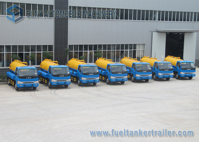 JAC RHD LHD 6000L Sewage Vacuum Truck With Pump 6000 L Water Tank Volume
