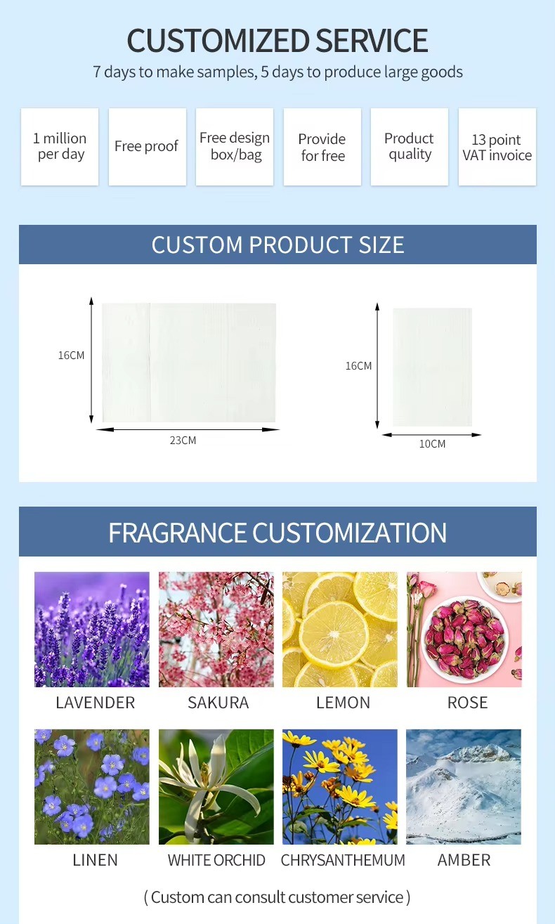 Sustainable Fabric Softener Washer Sheets Long Lasting Scent Eco Friendly