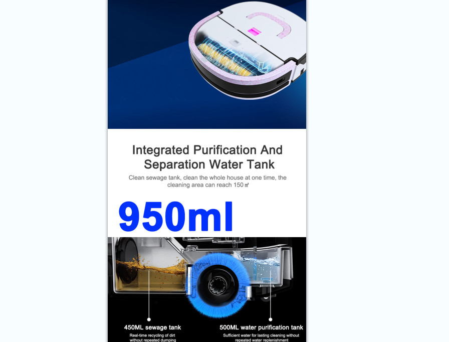 4000Mah Battery Remote Control Cleaning Robot ODM Robotic Floor Vacuum