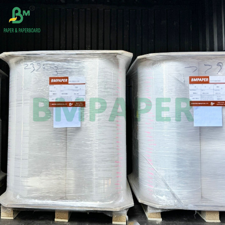 Wood Pulp Food Grade 28g Custom Printed Straw Wrapper 32mm 35mm
