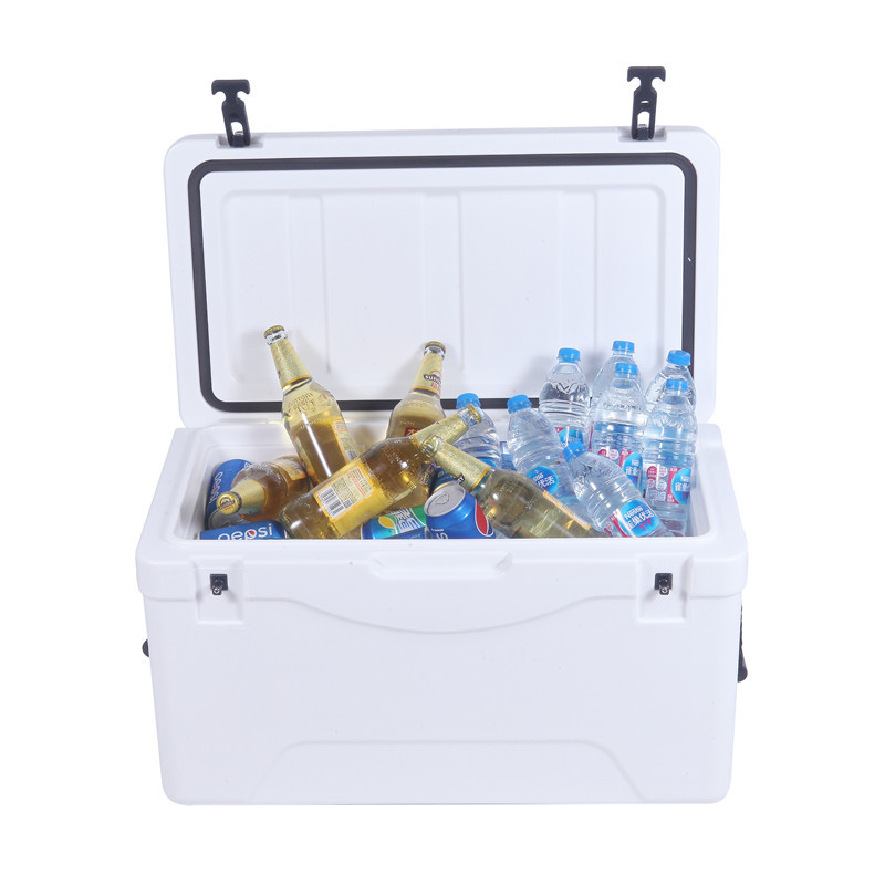 LLDPE Portable Ice Cream Cooler Box 63QT Plastic Chiller Box
