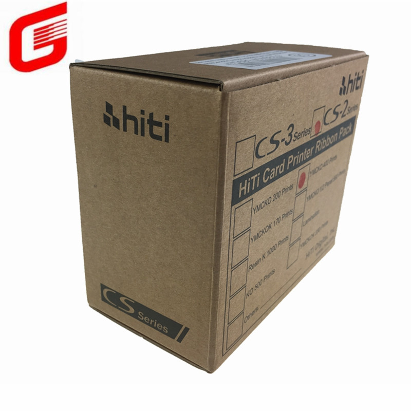 Color Printer Applicable Equipment HITI CS200 YMCKO Full Color Ribbon 400 Prints/roll