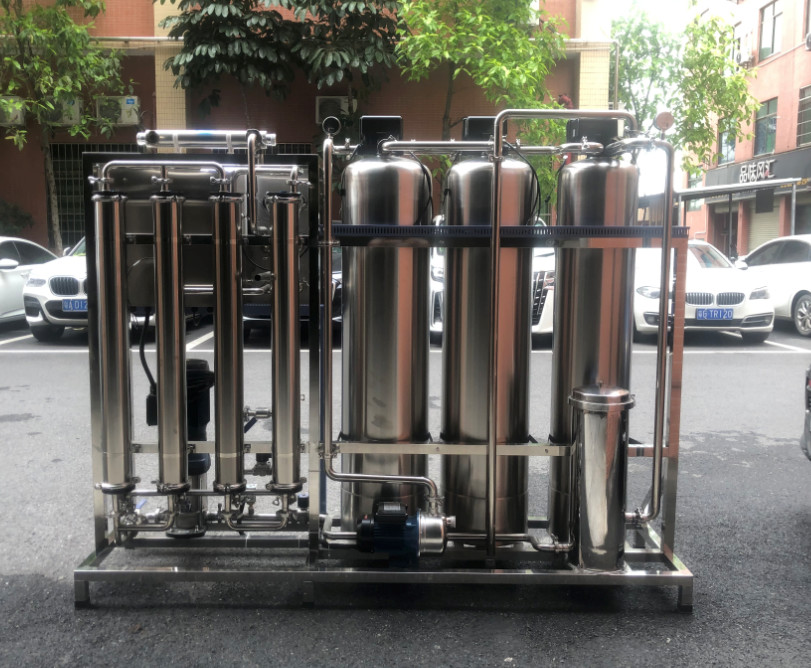 1000L/H RO Water Treatment System SUS PLC Industrial Drinking Water Filter Machine