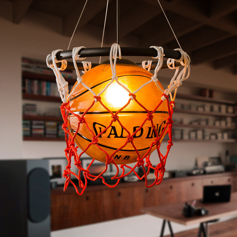 Vintage Pendant Lamp Restaurant Bar Cafe Lamp Creative Children's basketball pendant light（WH-MA-170）