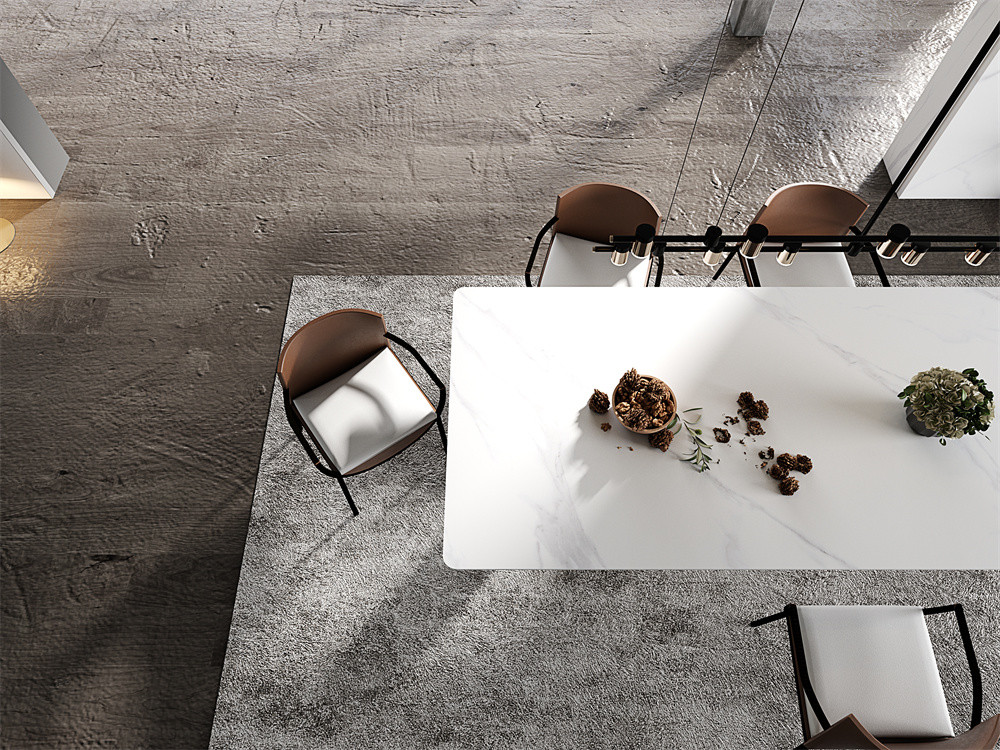 Indoor Floor 1420x2700mm Porcelain Marble Slabs For Project And SGS White Modern Porcelain Sintered Stone Slab For Renovation