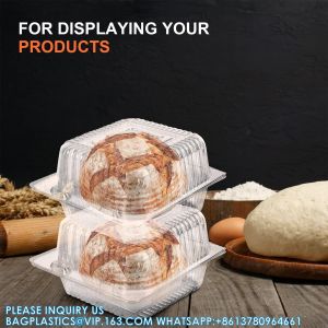 Clear Plastic Take Out Containers,Disposable Clamshell Dessert Container With