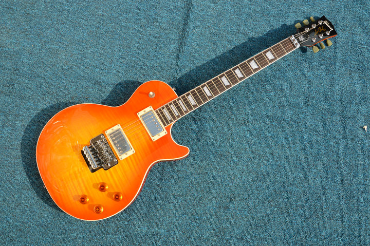 FLOYED ROSE cool LP free shopping custom-made electric guitar ebony fretboard mahogany body and neck
