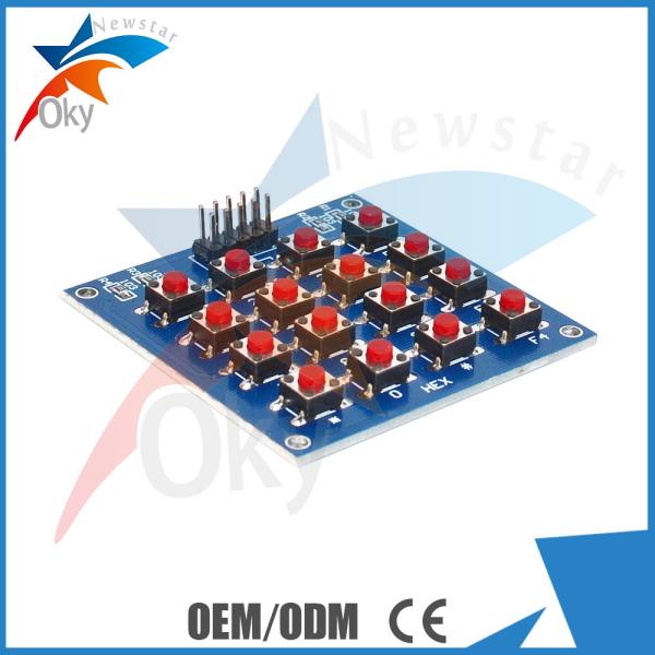  16 Keyboard PCB 4 x 4 LED Dot Matrix Module for Arduino , MCU / AVR / ARM Button Switch Panel Board Manufactures