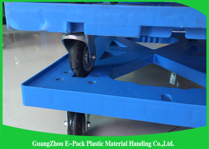 Logistics Stackable Plastic Moving Dolly Convenience Transport Long Service Life