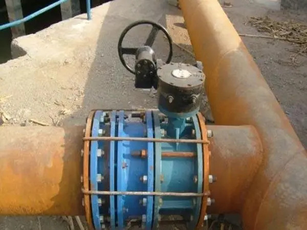 DN350 PN10 Ductile Iron Expansion Joint C2F Double Flange Transmission Joint Valve Pipeline Connection