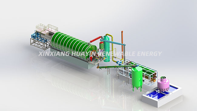 15 Ton Complete Waste Rubber Pyrolysis Machine Pyrolysis Waste To Energy And Gas