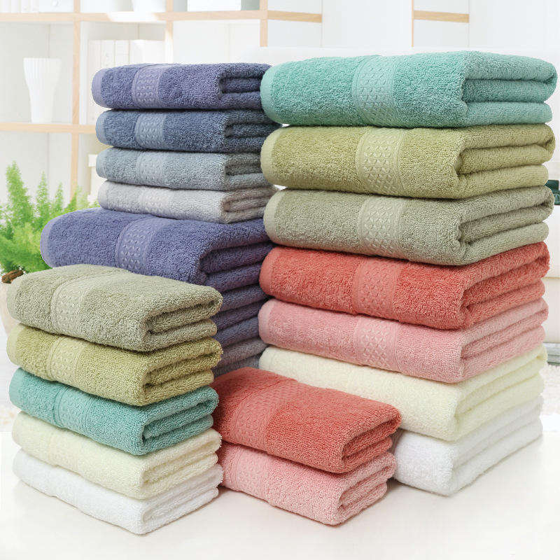 Hotel Home and Hospital All Age Group Cotton Quick Dry Bath Towel Set Customize Logo