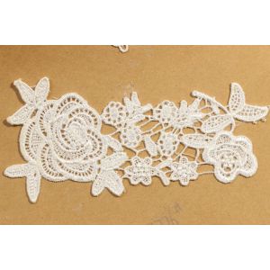 ODM Bridal Trims And Appliques , Romantic Floral Lace Applique