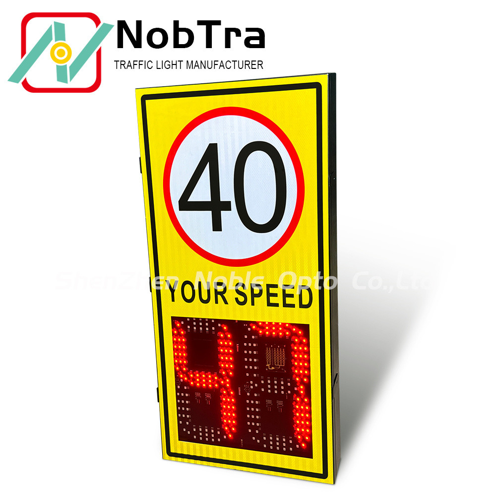 Solar Powered LED Radar Speed Limit Sign with Lithium Battery and IP54 Rating