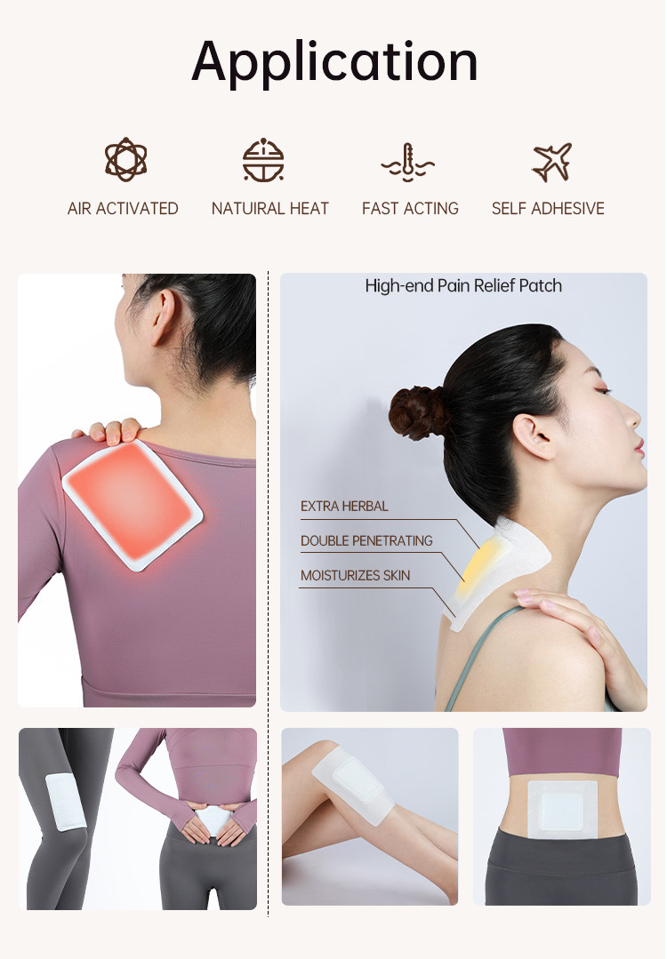 Length 70mm Menstrual Heat Patch Heat Therapy For Women Period