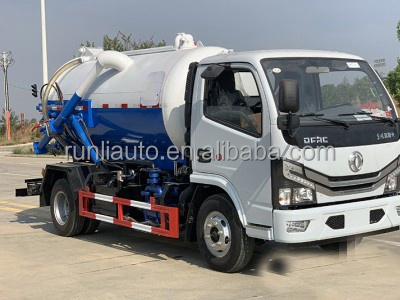 Factory Cheaper Price 5CBM DFAC DongFeng Vacuum Suction Septic Sewage Fecal Suction Truck