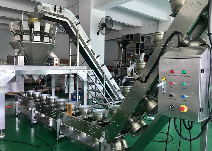 Grain Multihead Weigher Machine With 10'' Touch Screen Automation Packaging