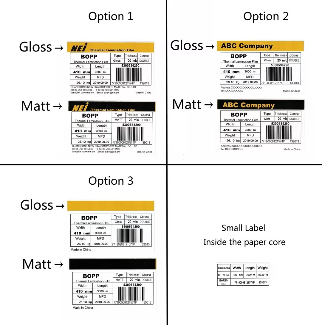 Normal And Super Bonding Versions Soft Touch Lamination Film For All Printing Projects