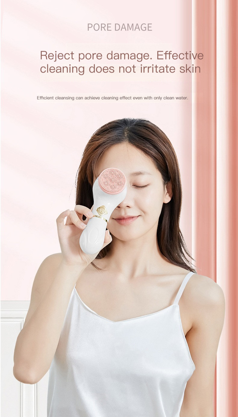 DC1.5V 6000rpm Deep Cleaning Face Brush Equipment Px7 Waterproof