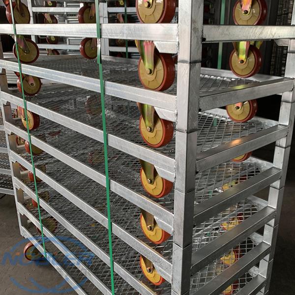 Flower Logistics Turnover Standard Danish Container Metal Mesh Material Flower