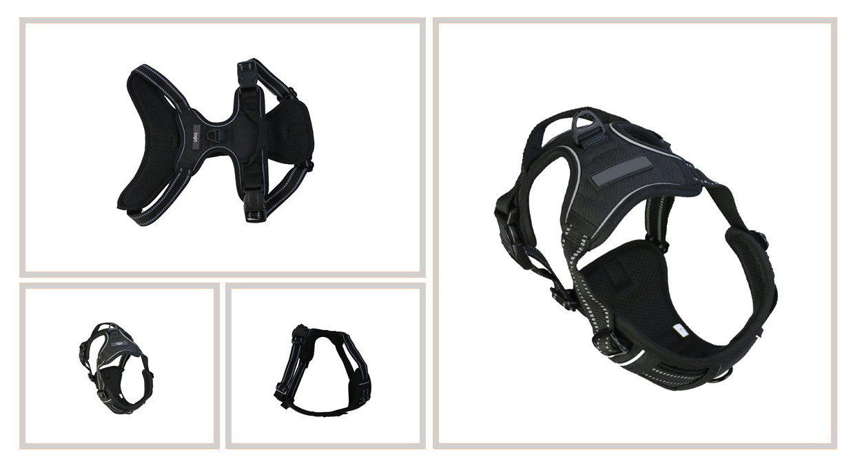 Custom No Pull Pet Harness vest Reflective Tactical Breathable S M L For puppy