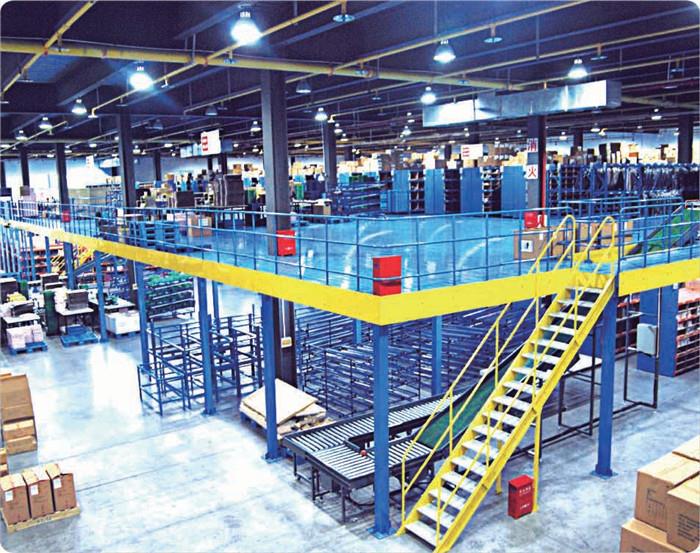 Heavy Duty Steel Structure Platform Rack System Upright size 76.2*76.2*2.0 MM